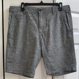 Men's Linen/Cotton blend Shorts, Grey, 33